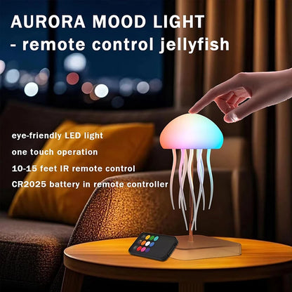 Aurora Jellyfish Mood Lamp bedroom